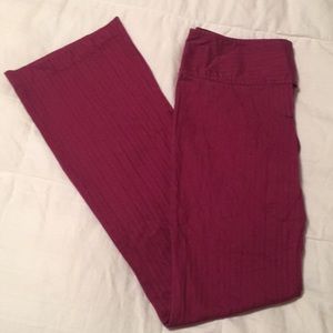 Slacks has Stripes in the Same Color